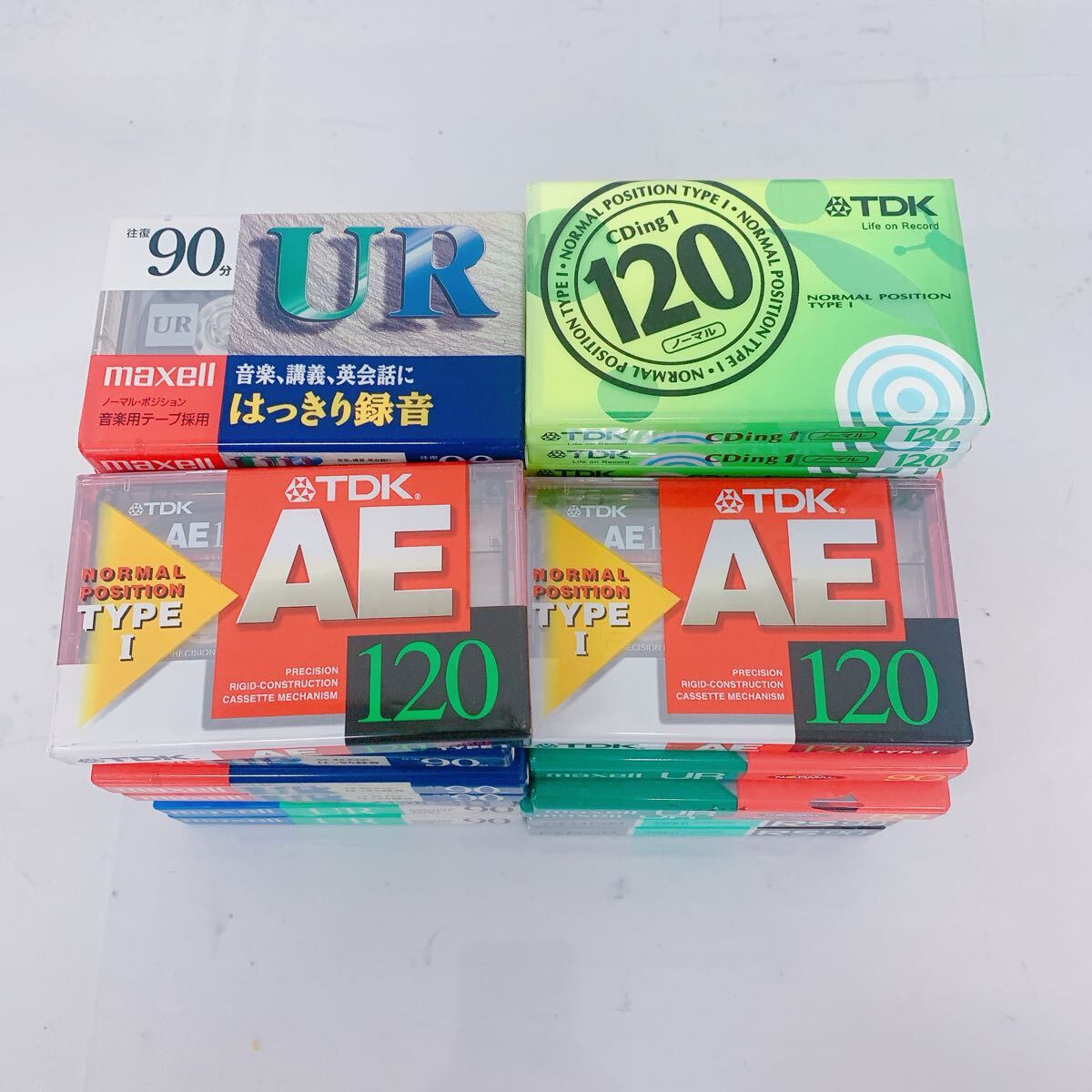 11E070 [ нераспечатанный ] обычный кассетная лента 28шт.@ суммировать кассета запись воспроизведение retro maxellmak cell DENON Denon TDK