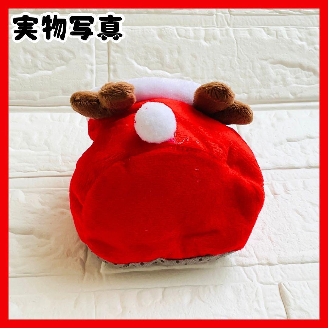 ハムスターハウス ふわもこ 冬用 即暖ベッド ふわふわ モコモコ トナカイ 赤 小動物 ペット 家族_画像4