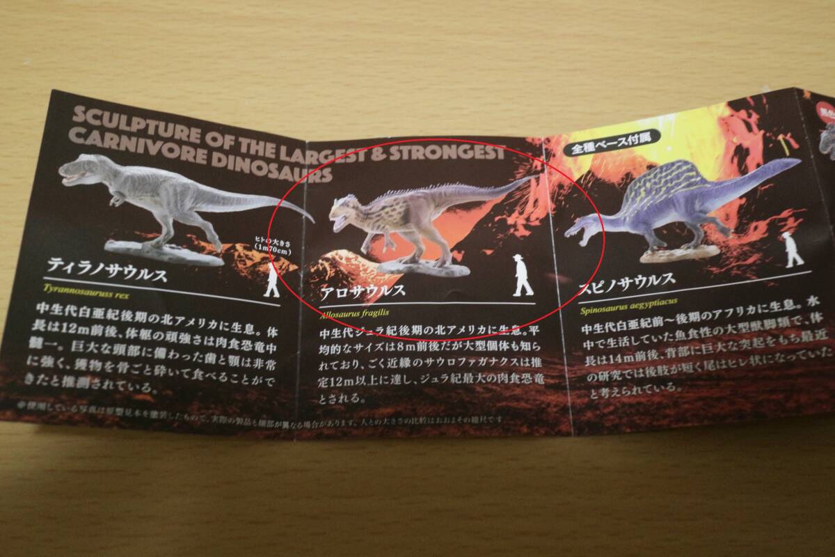 最大最強　肉食恐竜編　「アロサウルス」　新品未開封_画像2