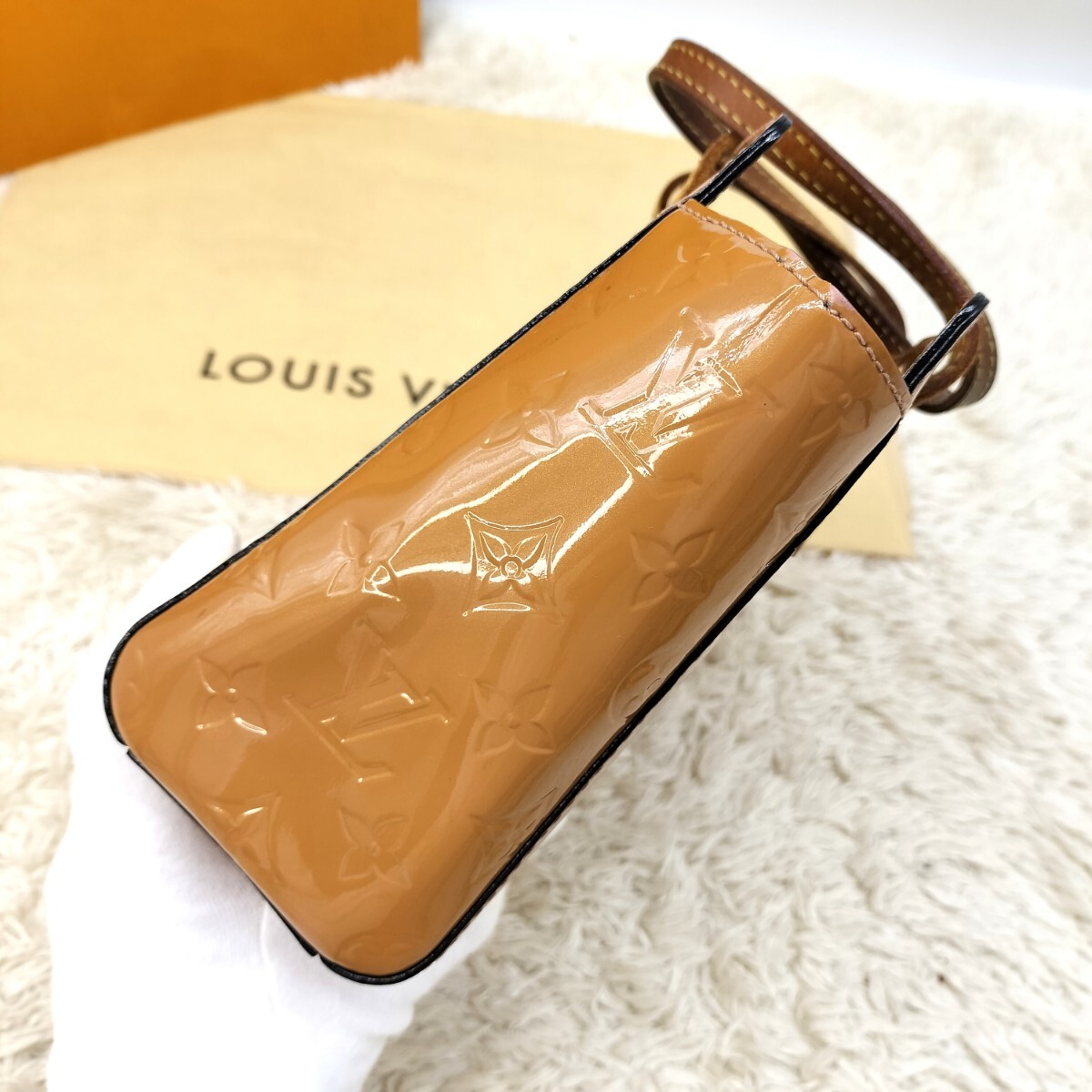 正規品 美品 LOUISVUITTON ルイヴィトン カタリーナ ハンドバッグ ビジネスバッグ トートバッグ モノグラムヴェルニ M90015_画像3