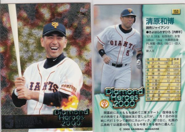 *2000BBM/DH [ Kiyoshi . мир .] BASEBALL CARD No.153:. человек R2