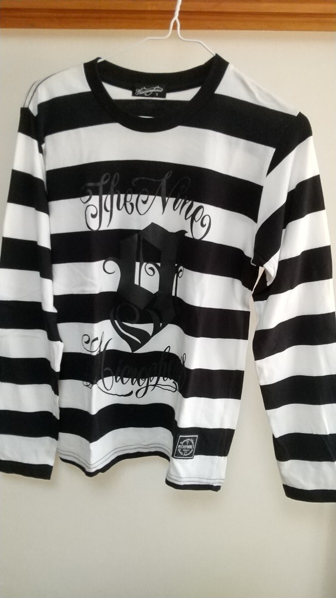 ナインマイクロフォンズ ロングTシャツ ボーダー ロンT 美品 K PTP nine microphones_画像1