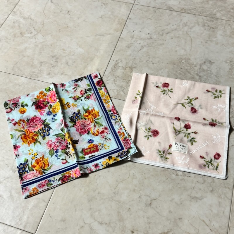 ③メーカー色々 レディース ハンカチ 12枚セット●レノマ イヴサンローラン ギラロッシュなど●未使用品 保管品_画像4