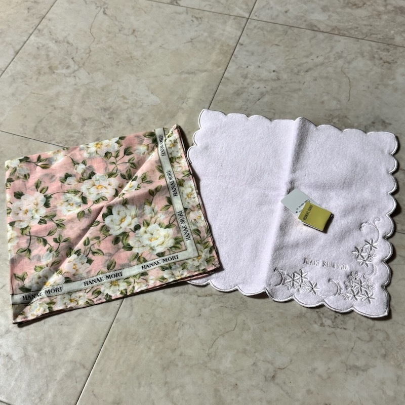 ③メーカー色々 レディース ハンカチ 12枚セット●レノマ イヴサンローラン ギラロッシュなど●未使用品 保管品_画像7