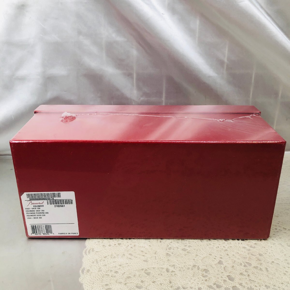 【未開封品/KU】Baccarat バカラ EQUINOXE エキノックス 2102661 花瓶 一輪挿し 20cm クリスタルガラス 置物 インテリア　MZ1108/007-3_画像5