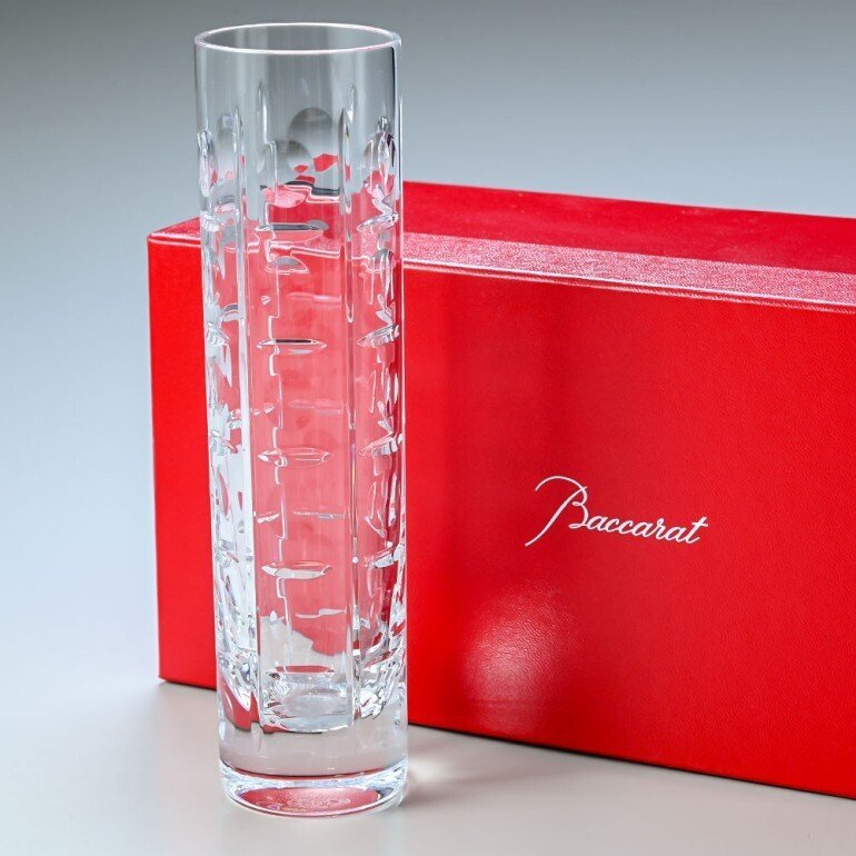 【未開封品/KU】Baccarat バカラ EQUINOXE エキノックス 2102661 花瓶 一輪挿し 20cm クリスタルガラス 置物 インテリア　MZ1108/007-3_画像9