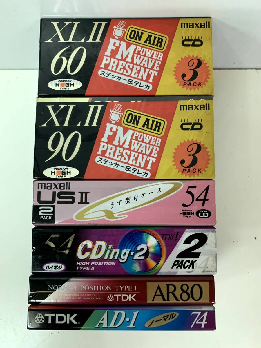 ⑤t86* кассетная лента * носитель записи maxell/mak cell TDK CDing XLⅡ/60/90 Hi Posi CD запись кассета USⅡ и т.п. не использовался 