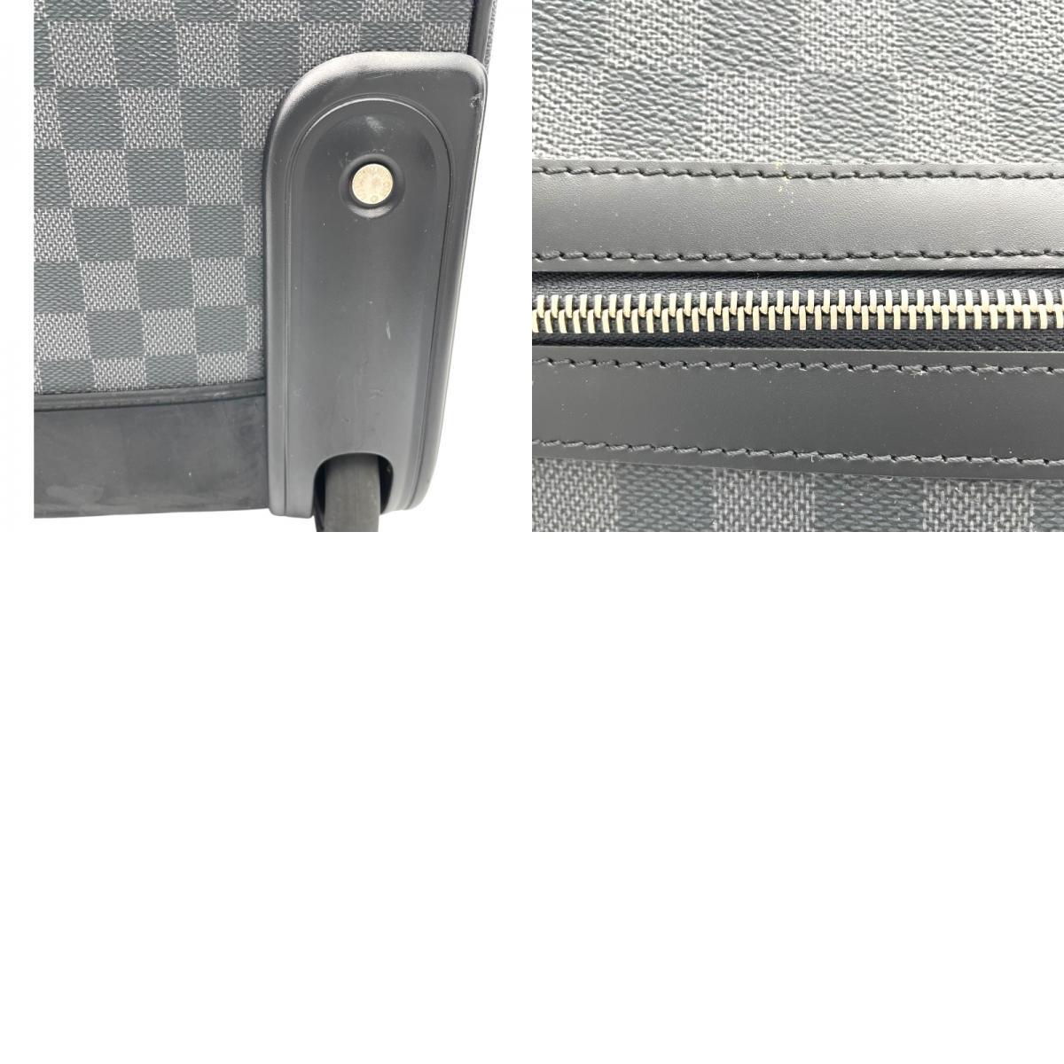 ルイ・ヴィトン LOUIS VUITTON ぺガス45 N23302 ブラック ダミエ・グラフィット スーツケース ユニセックス 中古_画像10