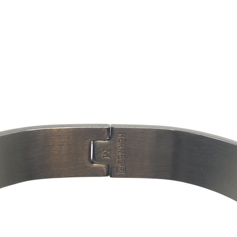 エルメス HERMES クリッククラックPM ブラック/SV エナメル・メタル アクセサリー 中古_画像7