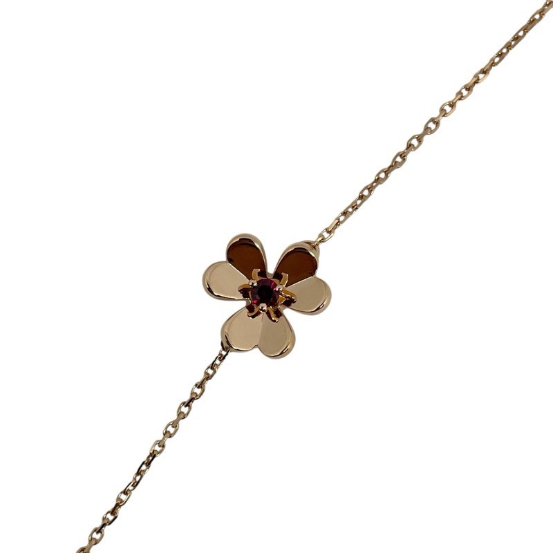 ヴァンクリーフ＆アーペル Van Cleef & Arpels フリヴォルミニ 1P ルビーブレス ピンクゴールド 750PG/ルビー ジュエリー 中古_画像6