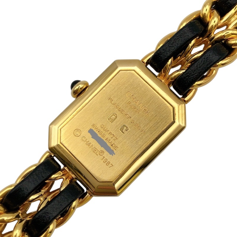  Chanel CHANEL Premiere S H0001 черный GP наручные часы женский б/у 