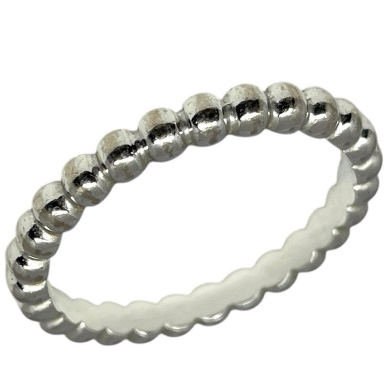 ヴァンクリーフ＆アーペル Van Cleef & Arpels ペルレ スモールリング ホワイトゴールド 750WG ジュエリー 中古_画像1