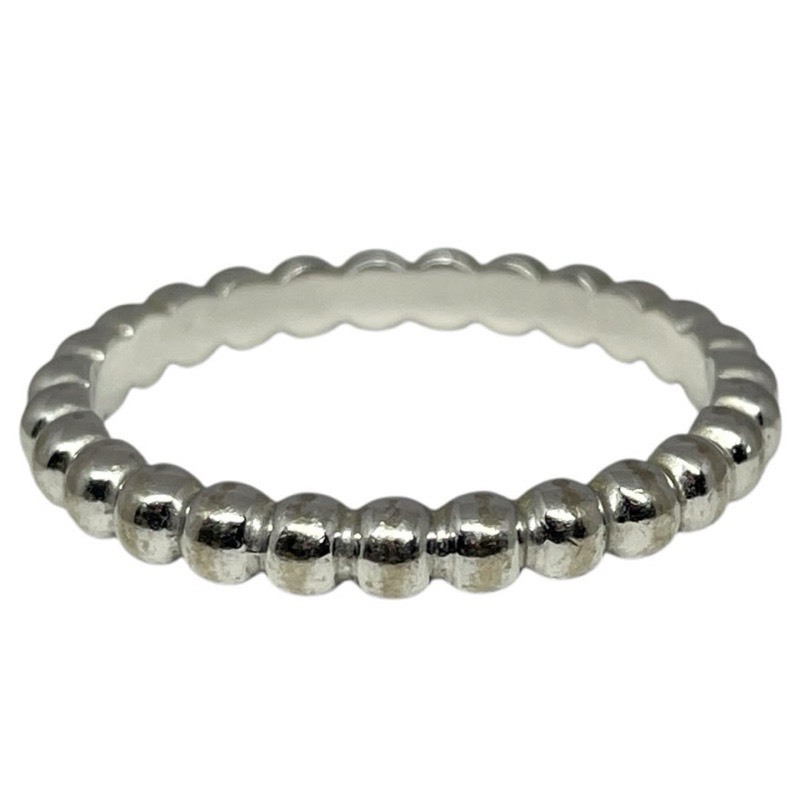 ヴァンクリーフ＆アーペル Van Cleef & Arpels ペルレ スモールリング ホワイトゴールド 750WG ジュエリー 中古_画像2