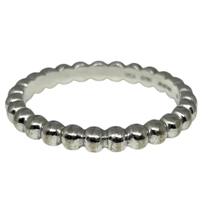 ヴァンクリーフ＆アーペル Van Cleef & Arpels ペルレ スモールリング ホワイトゴールド 750WG ジュエリー 中古_画像3