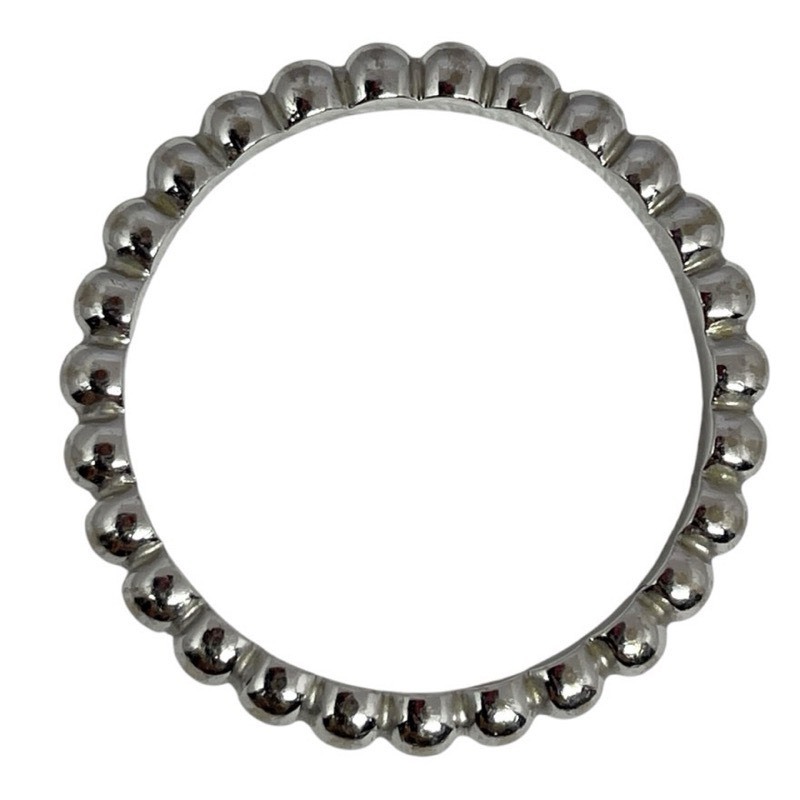 ヴァンクリーフ＆アーペル Van Cleef & Arpels ペルレ スモールリング ホワイトゴールド 750WG ジュエリー 中古_画像4