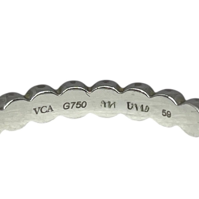 ヴァンクリーフ＆アーペル Van Cleef & Arpels ペルレ スモールリング ホワイトゴールド 750WG ジュエリー 中古_画像5