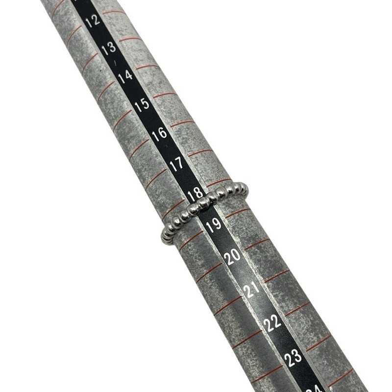 ヴァンクリーフ＆アーペル Van Cleef & Arpels ペルレ スモールリング ホワイトゴールド 750WG ジュエリー 中古_画像6