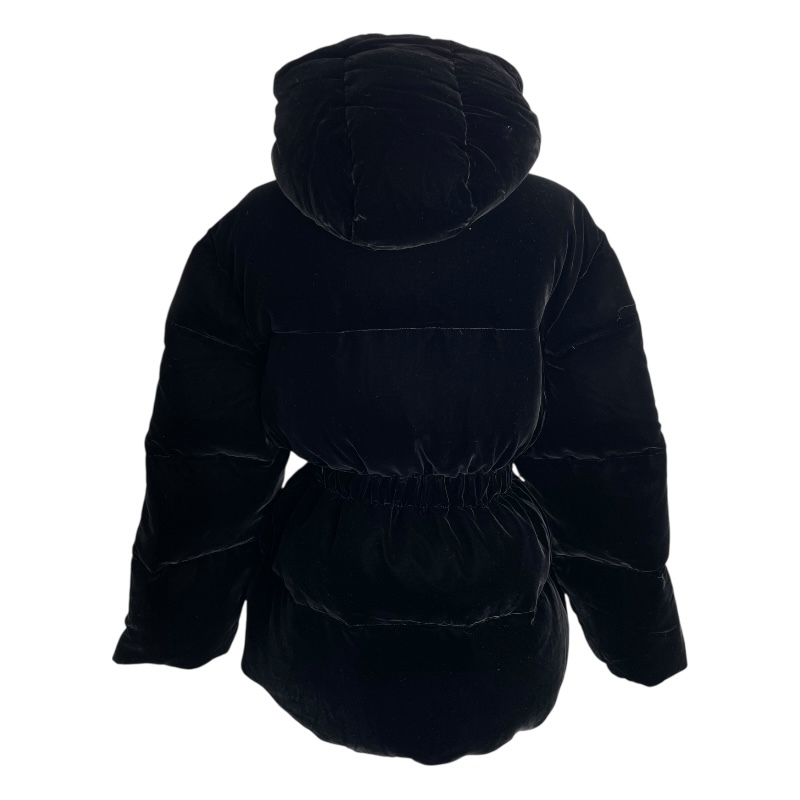 プラダ PRADA トライアングルロゴダウンジャケット 292214 ブラック ダウン ダウンジャケット レディース 中古_画像2