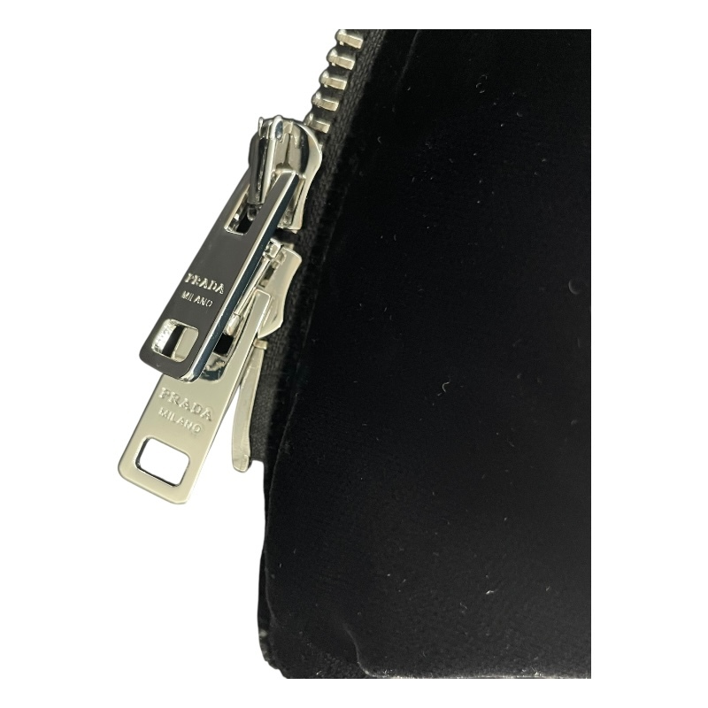 プラダ PRADA トライアングルロゴダウンジャケット 292214 ブラック ダウン ダウンジャケット レディース 中古_画像8