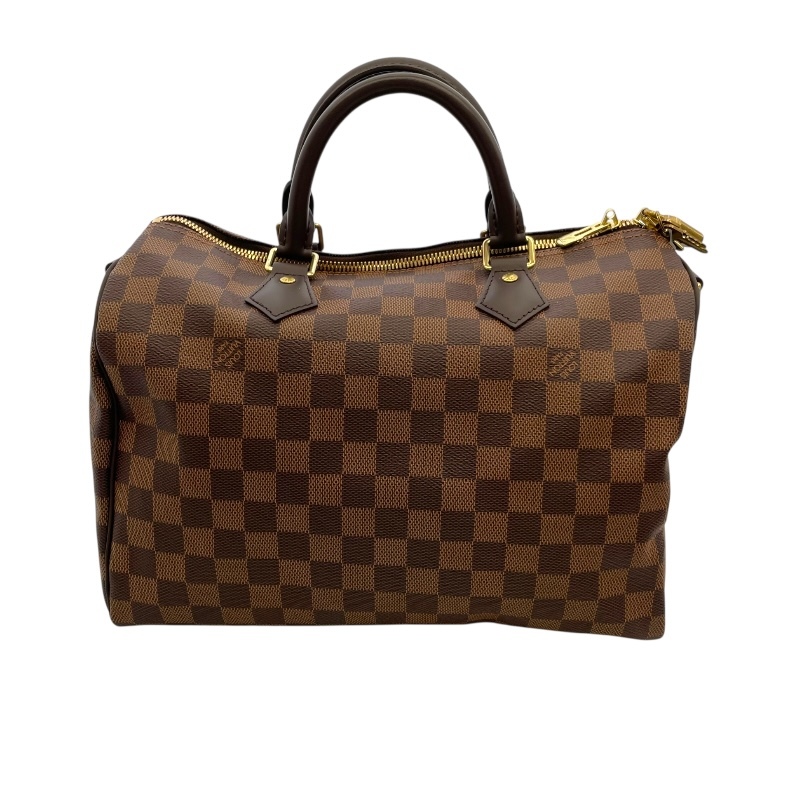  Louis * Vuitton LOUIS VUITTON speedy * частота lie-ru30 N41367 Brown Damier *eben парусина сумка "Boston bag" женский б/у 