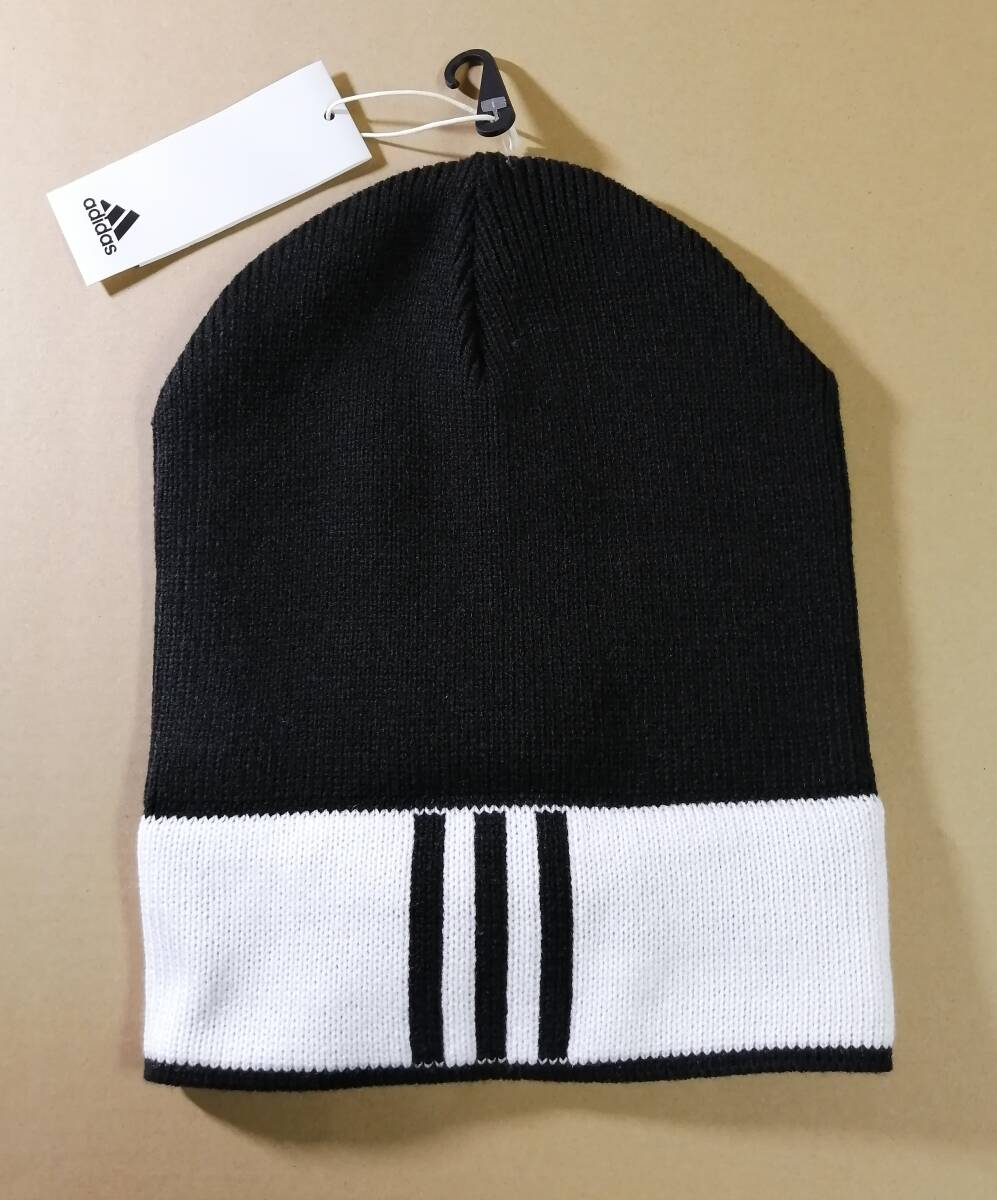 新品／ニットキャップ（黒）【adidas★アディダス／VW697／Size（57-60cm）】_画像3