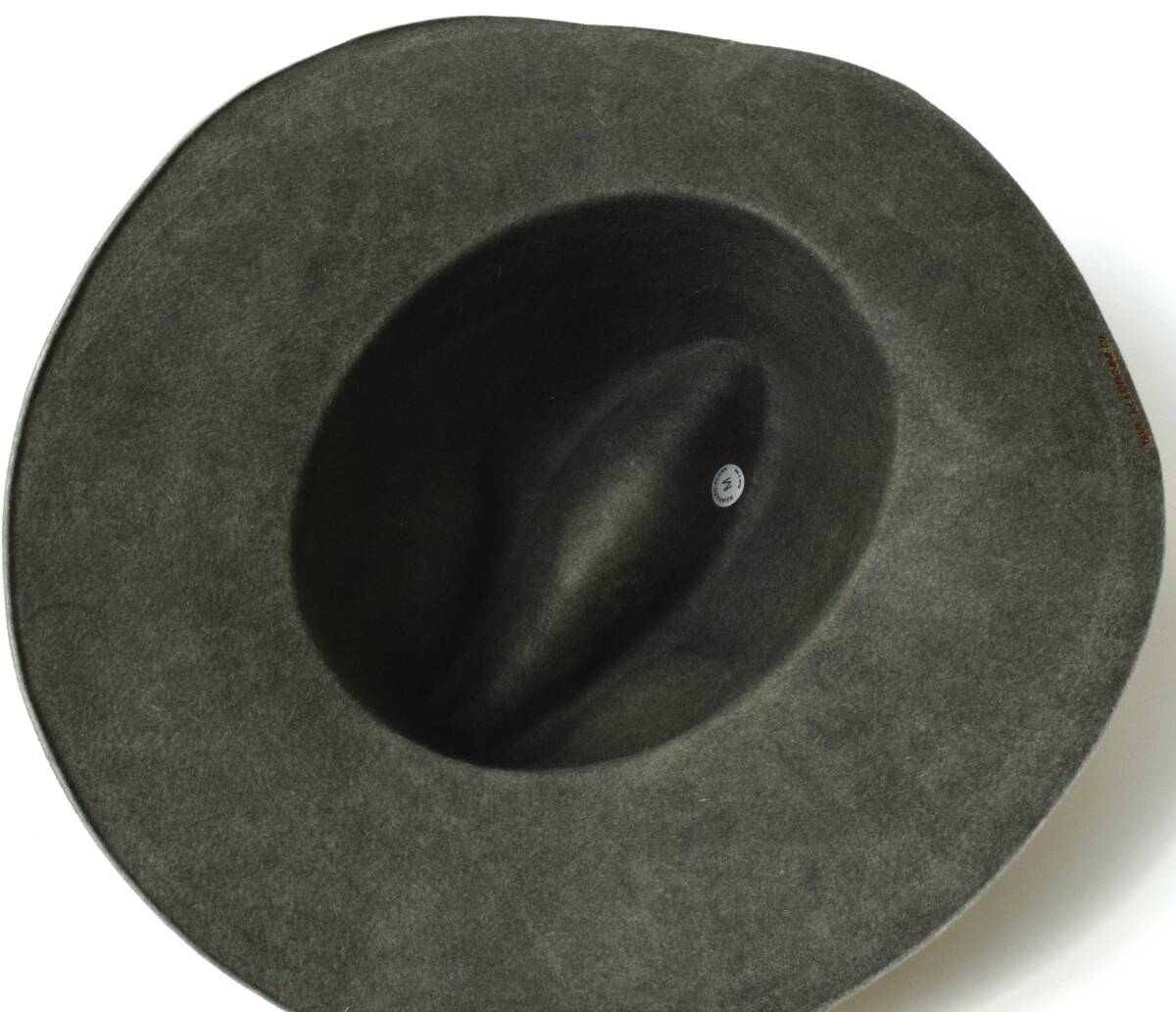未使用 REINHARD PLANK レナードプランク ウール フェルトハット M イタリア製 カーキ_画像5