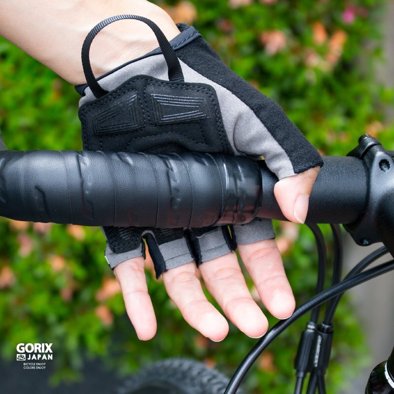 GORIXgoliks cycle перчатка палец порез . летний велосипед load ... сетка (GW-TSGEL) черный L размер 