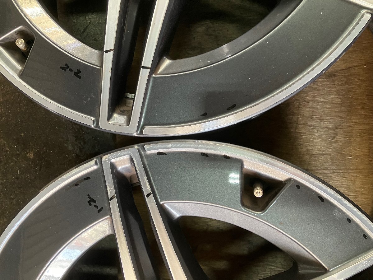 ベンツ　Cクラス W206 S206　ホイール　AMG　F: 7.5J 18インチ ET40 R: 8.5J ET52　4本　傷あり/ A2064011700 A2064011800 / アルミ_画像4