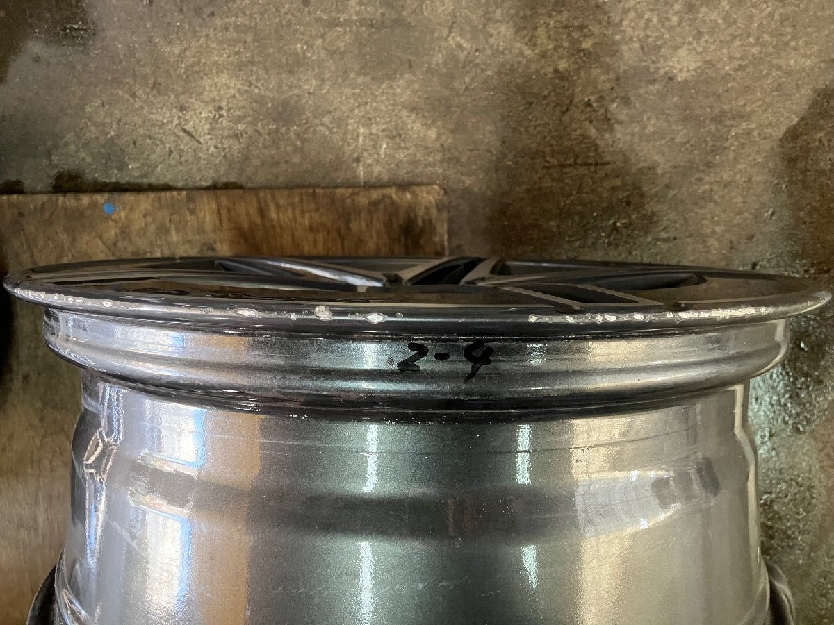 ベンツ　Cクラス W206 S206　ホイール　AMG　F: 7.5J 18インチ ET40 R: 8.5J ET52　4本　傷あり/ A2064011700 A2064011800 / アルミ_画像7