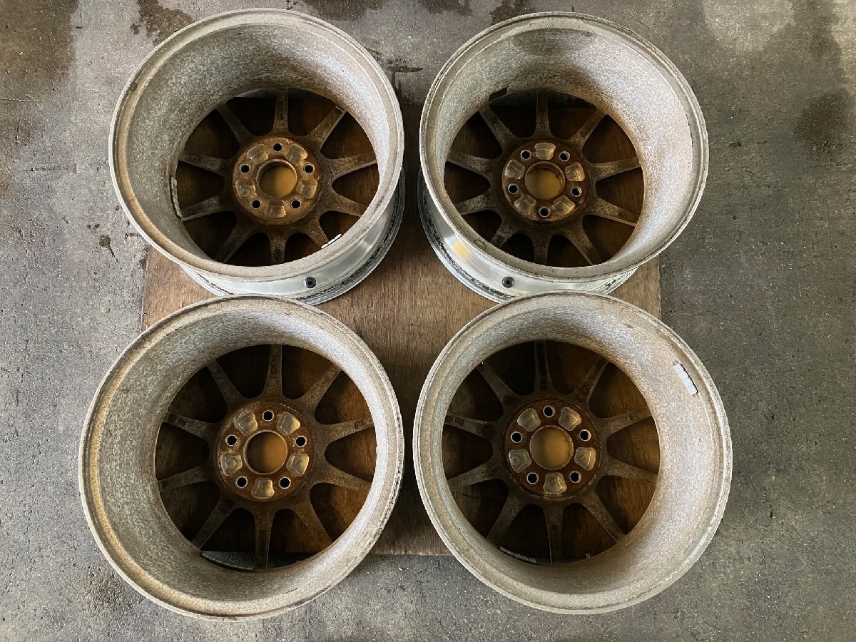 ホンダ　インテグラ DC2 タイプR ? ホイール　16インチ 7J +50 5H 114.3　ホワイト　4本　多数傷/ ホイル アルミ 16 7 ステップワゴン_画像10