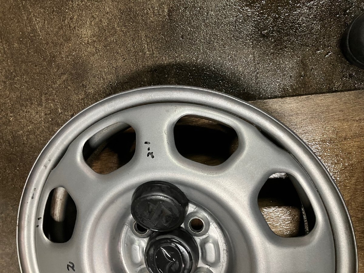 マツダ フレアクロス MS31S MS41S スチールホイール 15インチ 4.5J 4H 100 グレー 4本 / 1AA0-37-600BTT / ハスラー ホイール 鉄チン_画像4