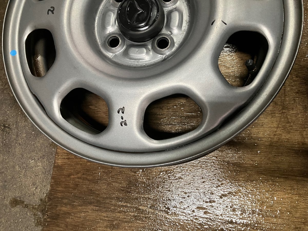 マツダ フレアクロス MS31S MS41S スチールホイール 15インチ 4.5J 4H 100 グレー 4本 / 1AA0-37-600BTT / ハスラー ホイール 鉄チン_画像5