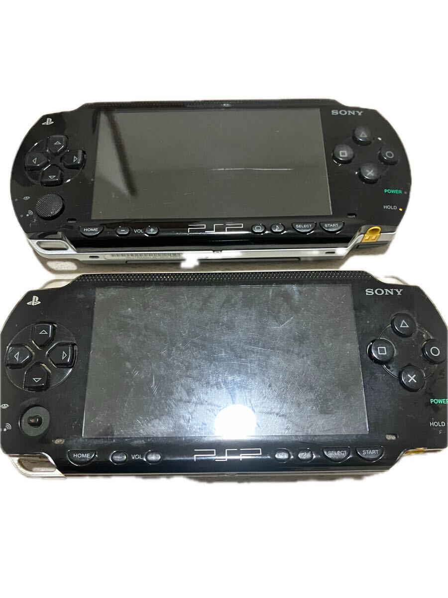 ジャンク【PSP-1000】2台まとめ売り!動作未確認 SONY ソニー プレイステーションポータブル 部品取りにどうぞ どちらもバッテリー無し_画像1