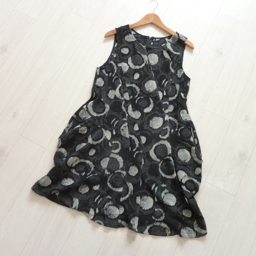 t.b センソユニコ マツオインターナショナル 日本製 ウール混 秋冬 チュニック チュニックワンピース 重ね着 38 _画像1