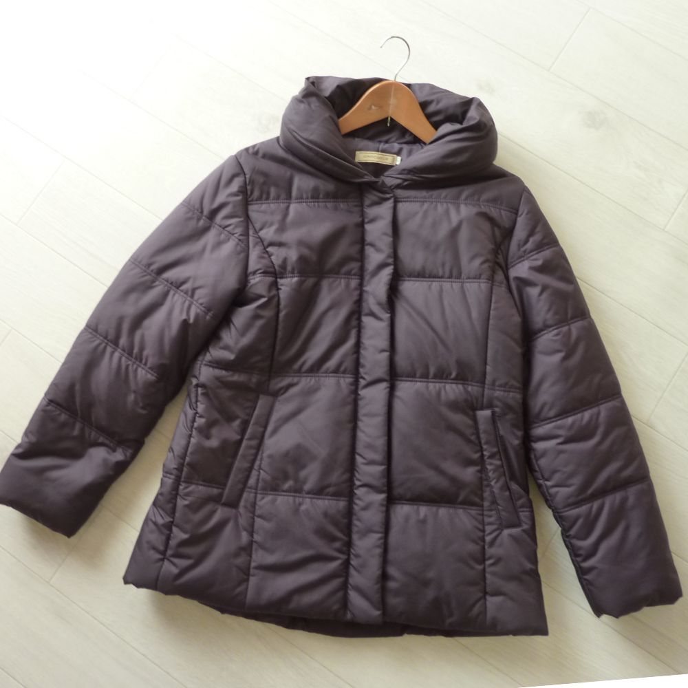 クロコダイル CROCODILE 中綿 コート ジャケット パープル系 ハーフ丈 レディース アウター L_画像1