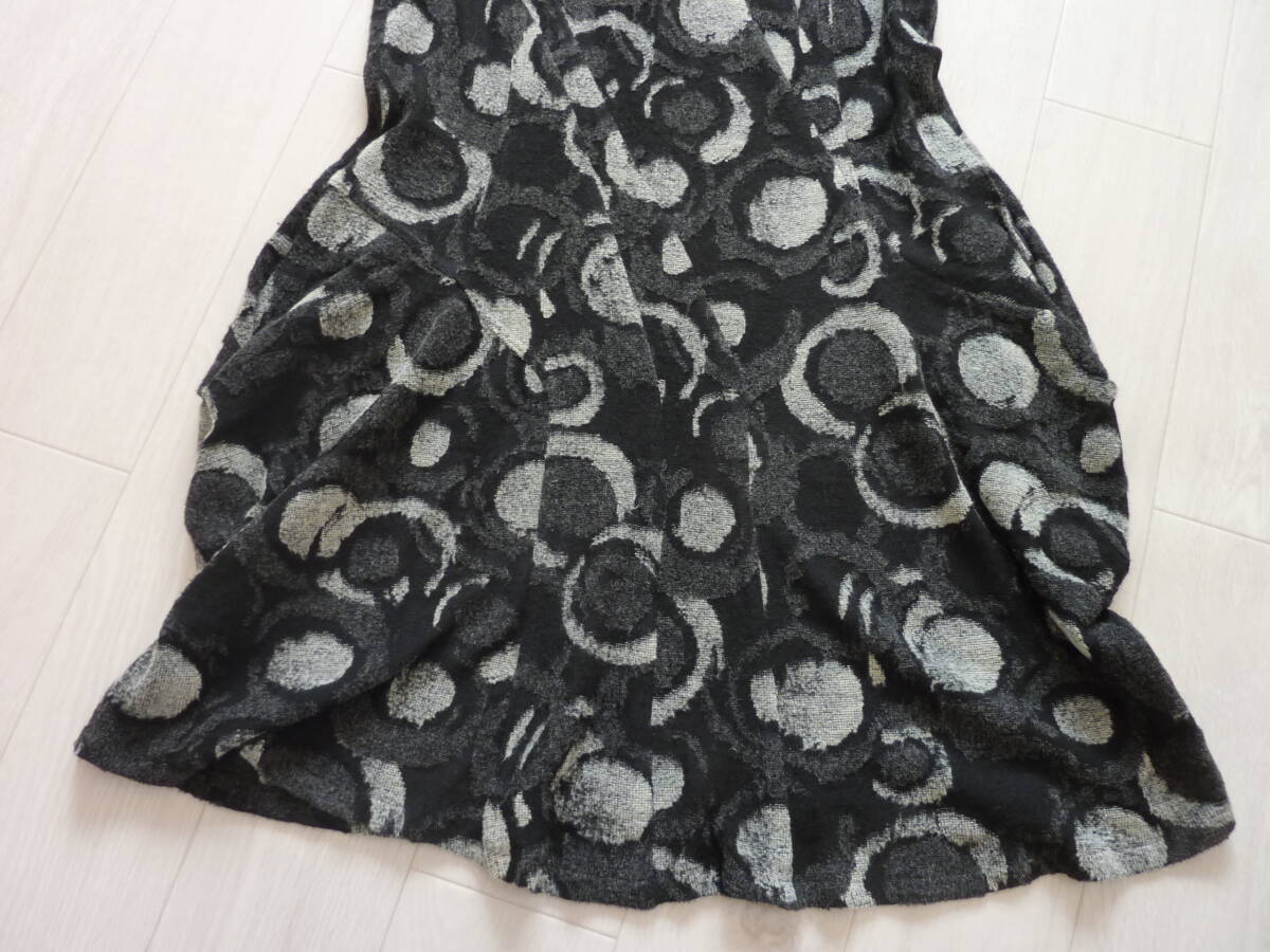 t.b センソユニコ マツオインターナショナル 日本製 ウール混 秋冬 チュニック チュニックワンピース 重ね着 38 _画像3