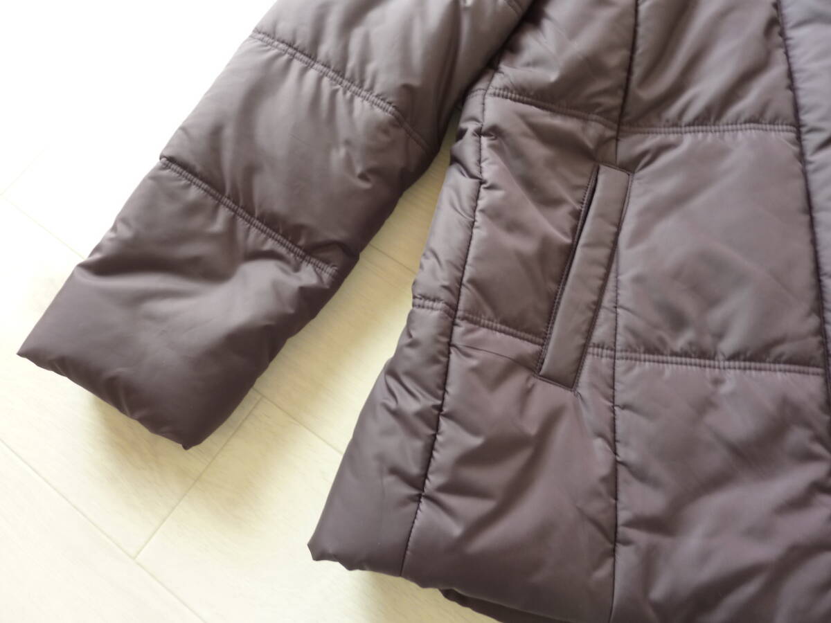 クロコダイル CROCODILE 中綿 コート ジャケット パープル系 ハーフ丈 レディース アウター L_画像7