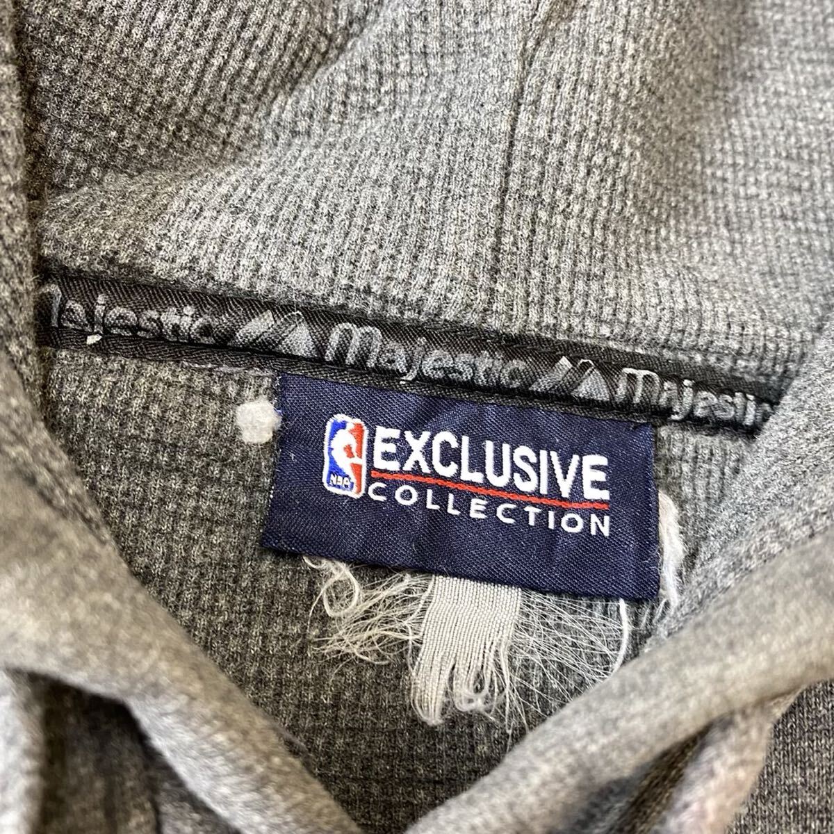 majestic マジェスティック NBA イースタンカンファレンス リバースウィーブ ヘビーウェイト パーカー 90年代ビンテージ オーバーサイズ_画像4