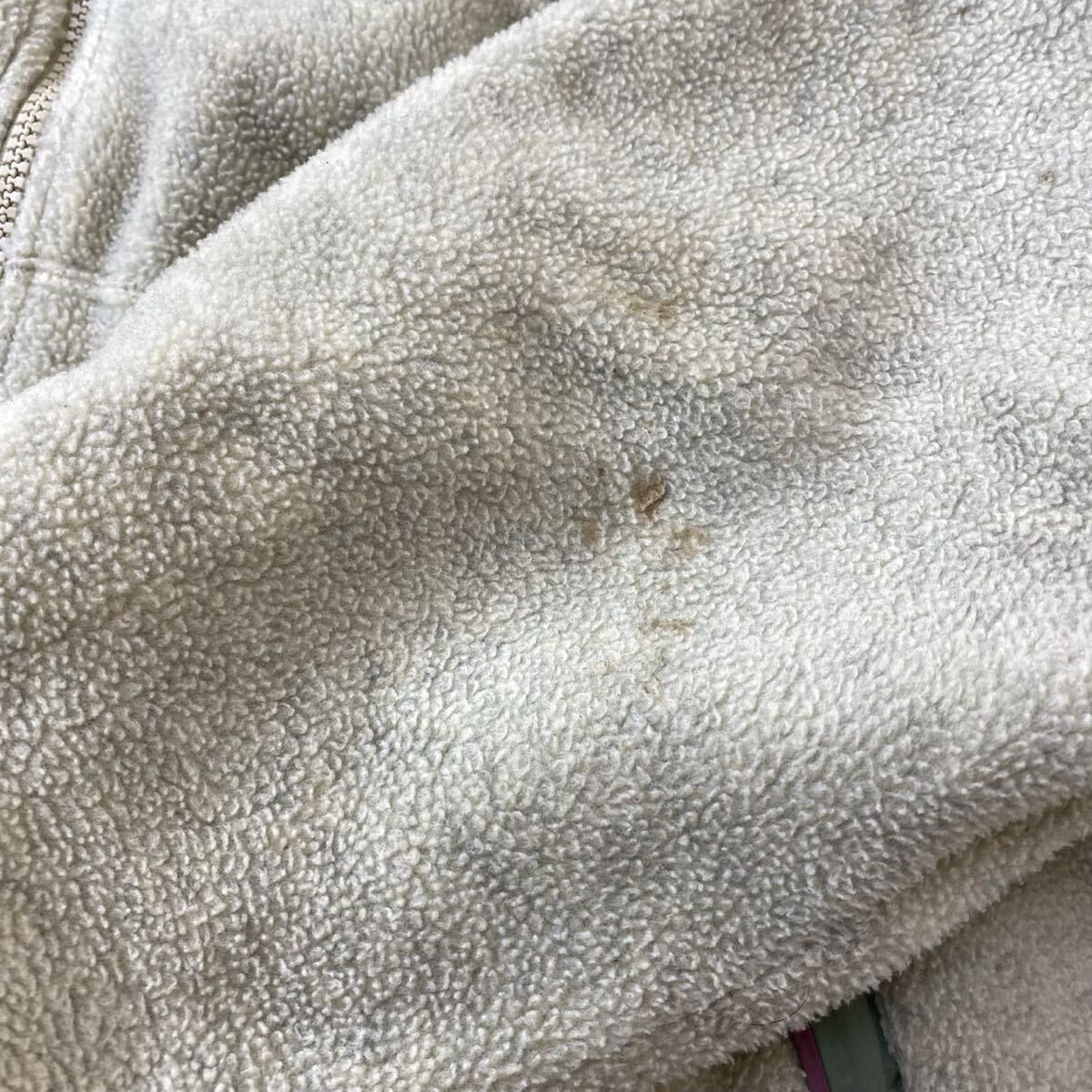 90s モンベル mont-bell フリース フルジップジャケット ベージュ L メンズ_画像3