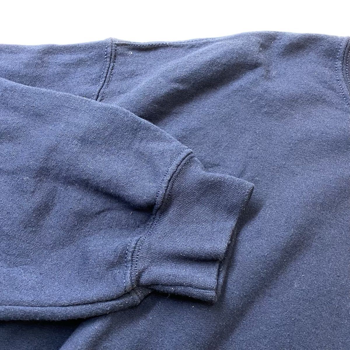 GILDAN ギルダン ヘビーウェイト US古着 U.S.BEEF WHOLESALE スウェット L 企業ロゴ ネイビー_画像3