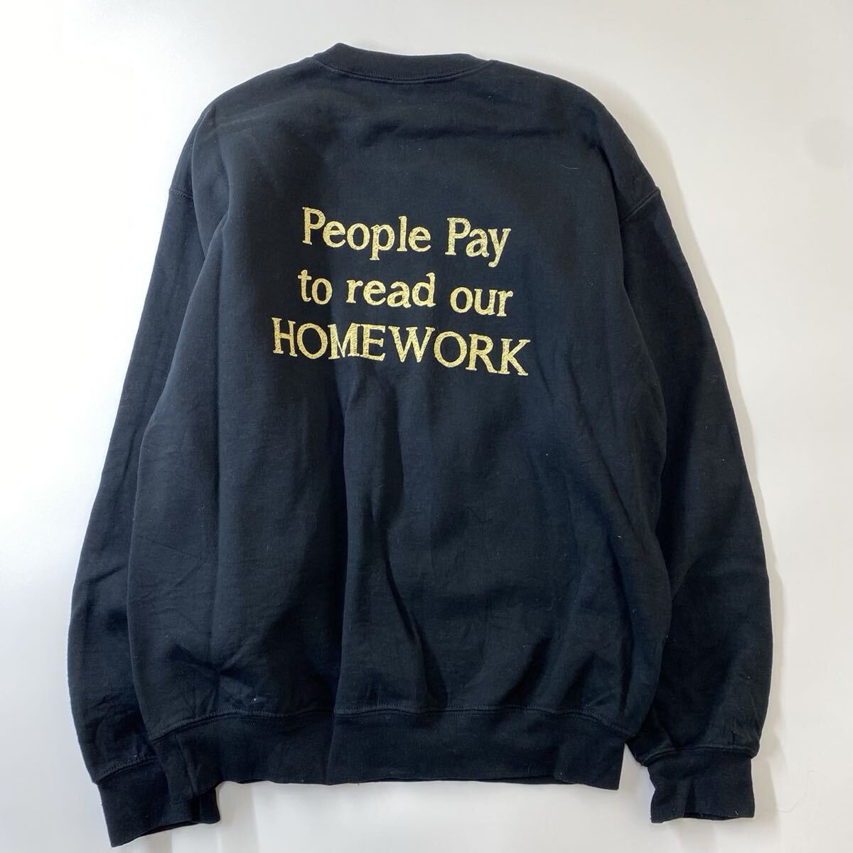 ギルダン GILDAN ヴィンテージ カメラ グラフィック スウェット トレーナー バックロゴ ブラック M_画像2