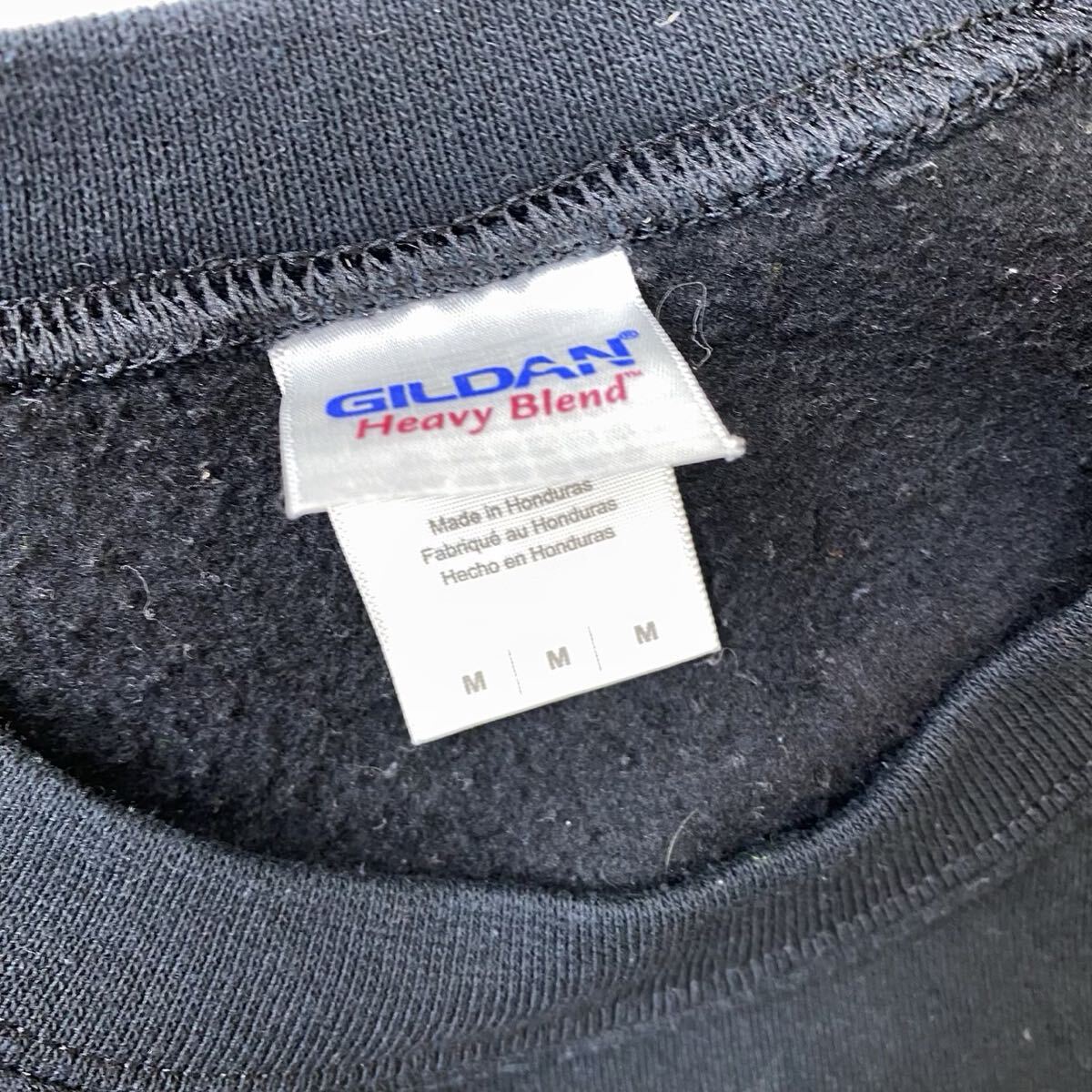 ギルダン GILDAN ヴィンテージ カメラ グラフィック スウェット トレーナー バックロゴ ブラック M_画像4