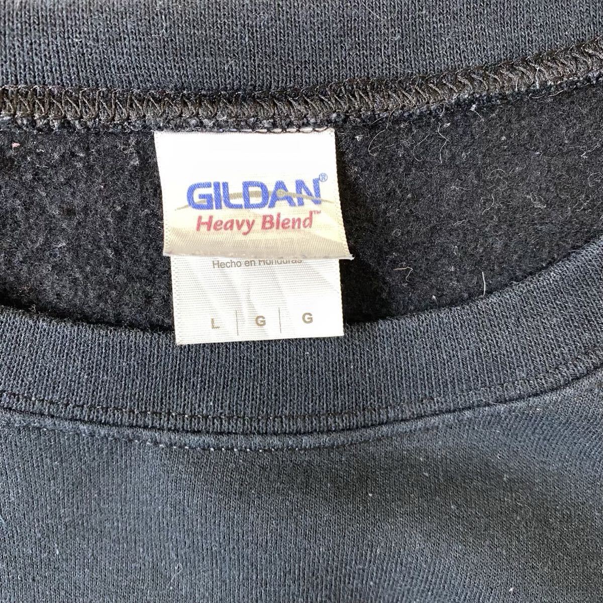 90s ギルダン GILDAN kingロゴトレーナー スウェット ブラック L_画像3