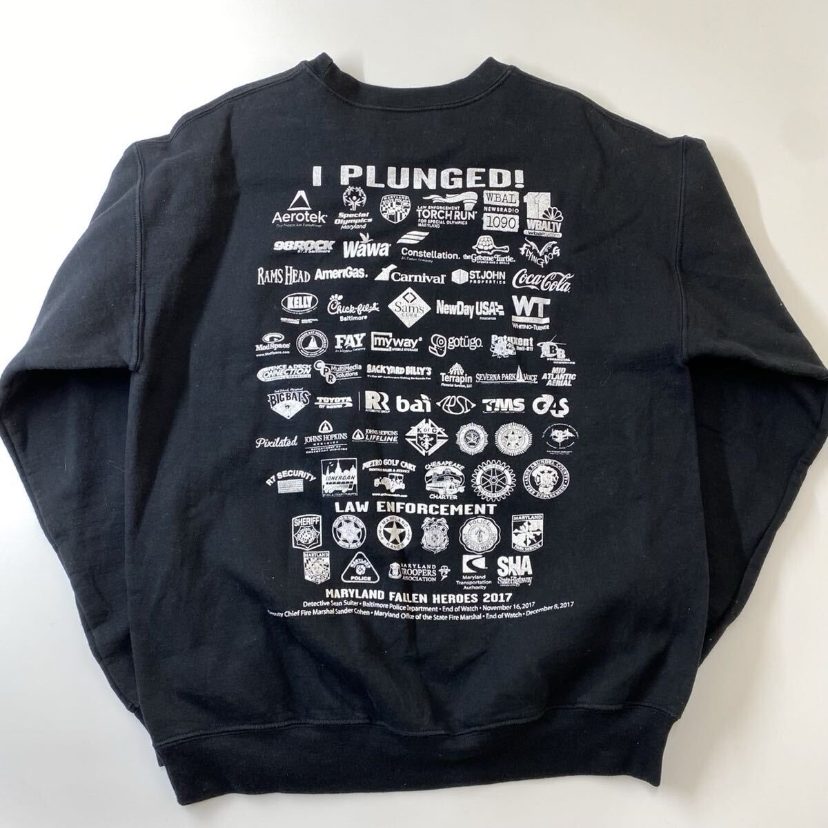 ギルダン GILDAN 企業ロゴ シロクマ スウェット トレーナー ブラック M_画像2