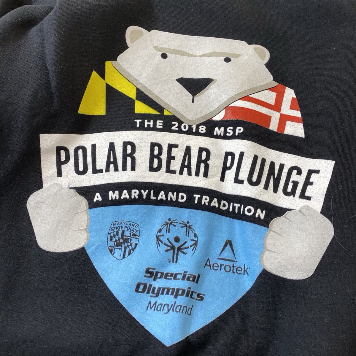 ギルダン GILDAN 企業ロゴ シロクマ スウェット トレーナー ブラック M_画像3