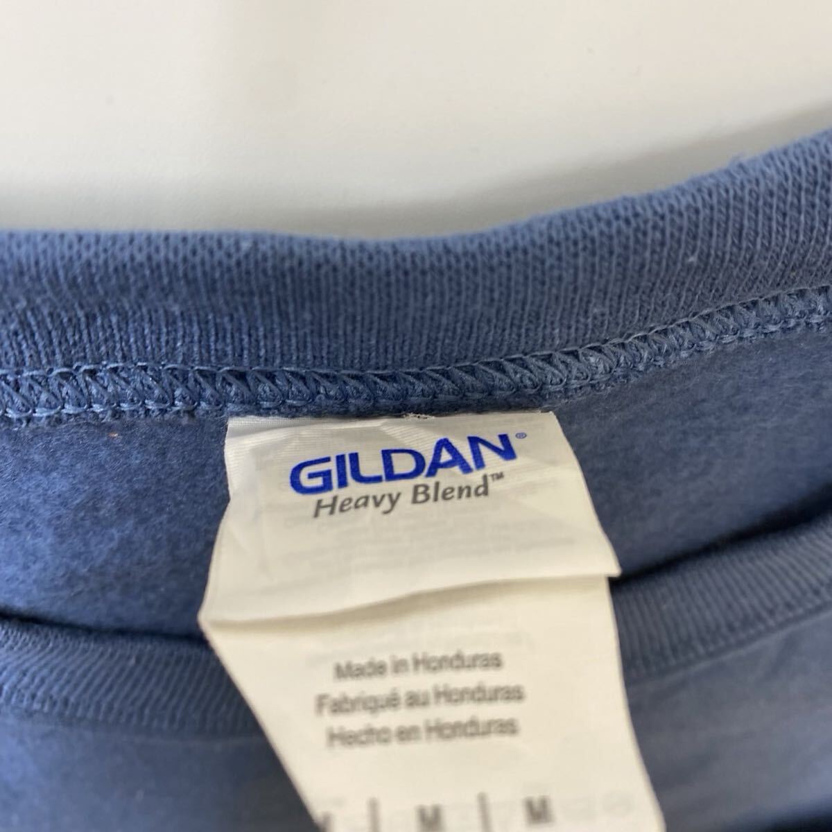 90s アメリカ古着 ギルダン製 気球 バルーンプリント トレーナー スウェット ブルー M_画像3