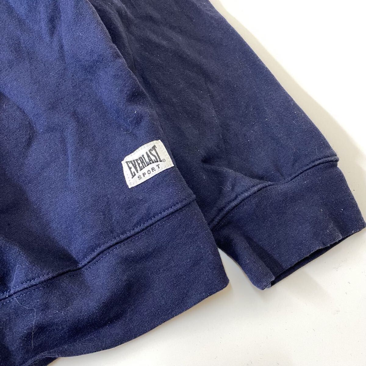 90s アメリカ古着 エバーラスト クルーネック スウェット トレーナー ネイビー L メンズ_画像2