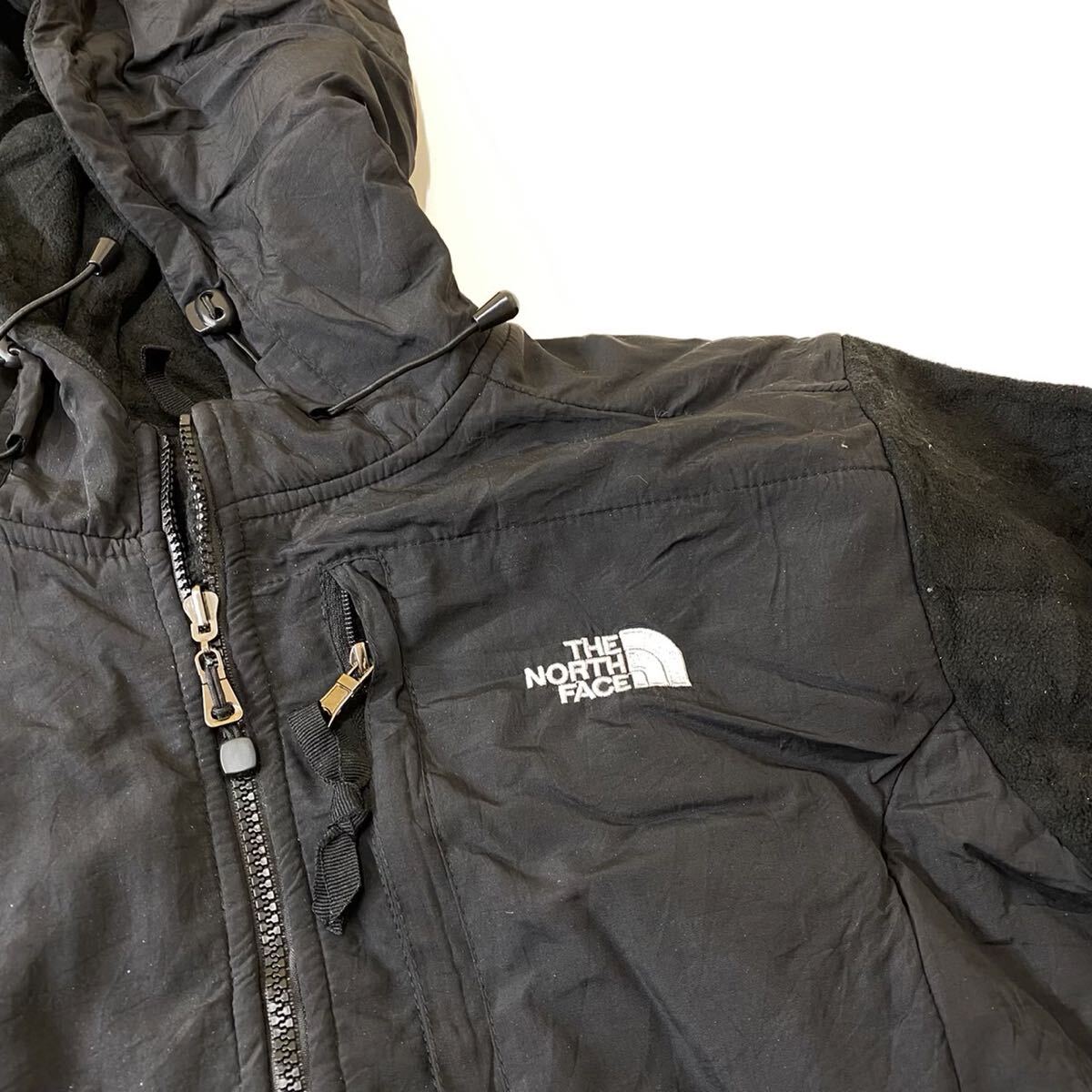 ノースフェイス THE NORTH FACE フリース フルジップ フーディ デナリジャケット ブラック 黒 US輸入_画像4