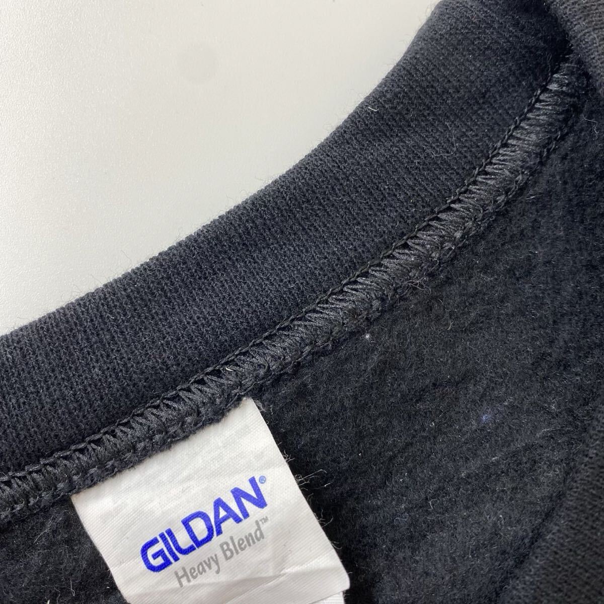 90s US古着 QUEENS OF SWEDES クラウン＆オール プリント スウェット トレーナー ブラック S_画像3