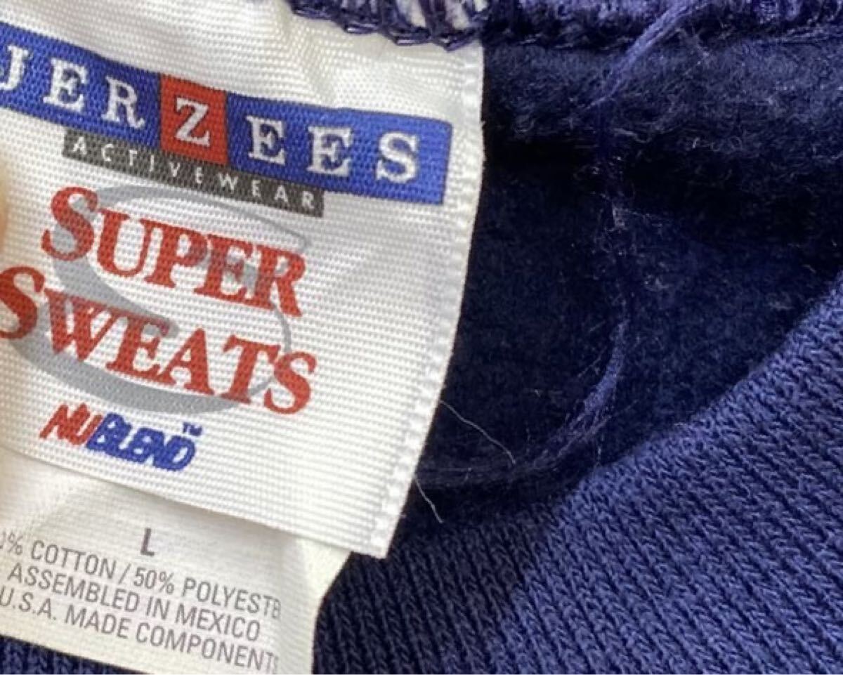90s US古着 ジャージーズ製 キャンプサンダーバード スウェット トレーナー ネイビー L メンズ_画像3